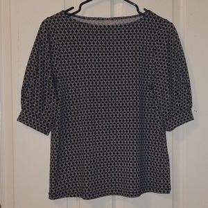 H&M Black & White Blouse